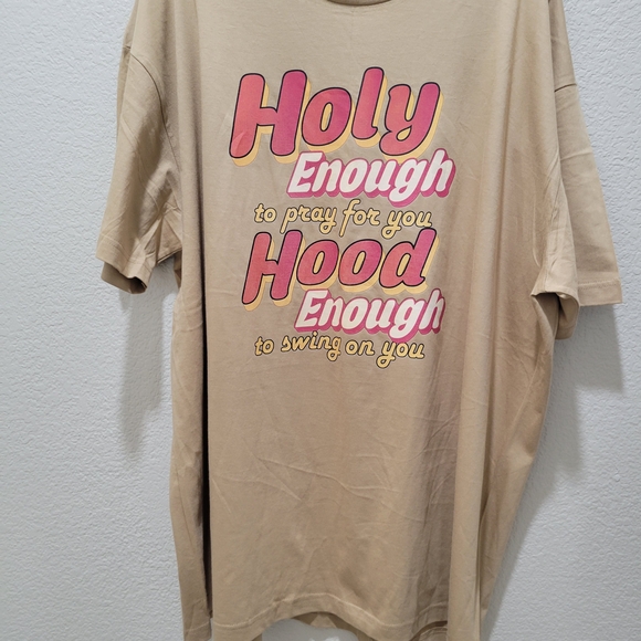 until Tops - Tan Graphic Short Sleeve Tee